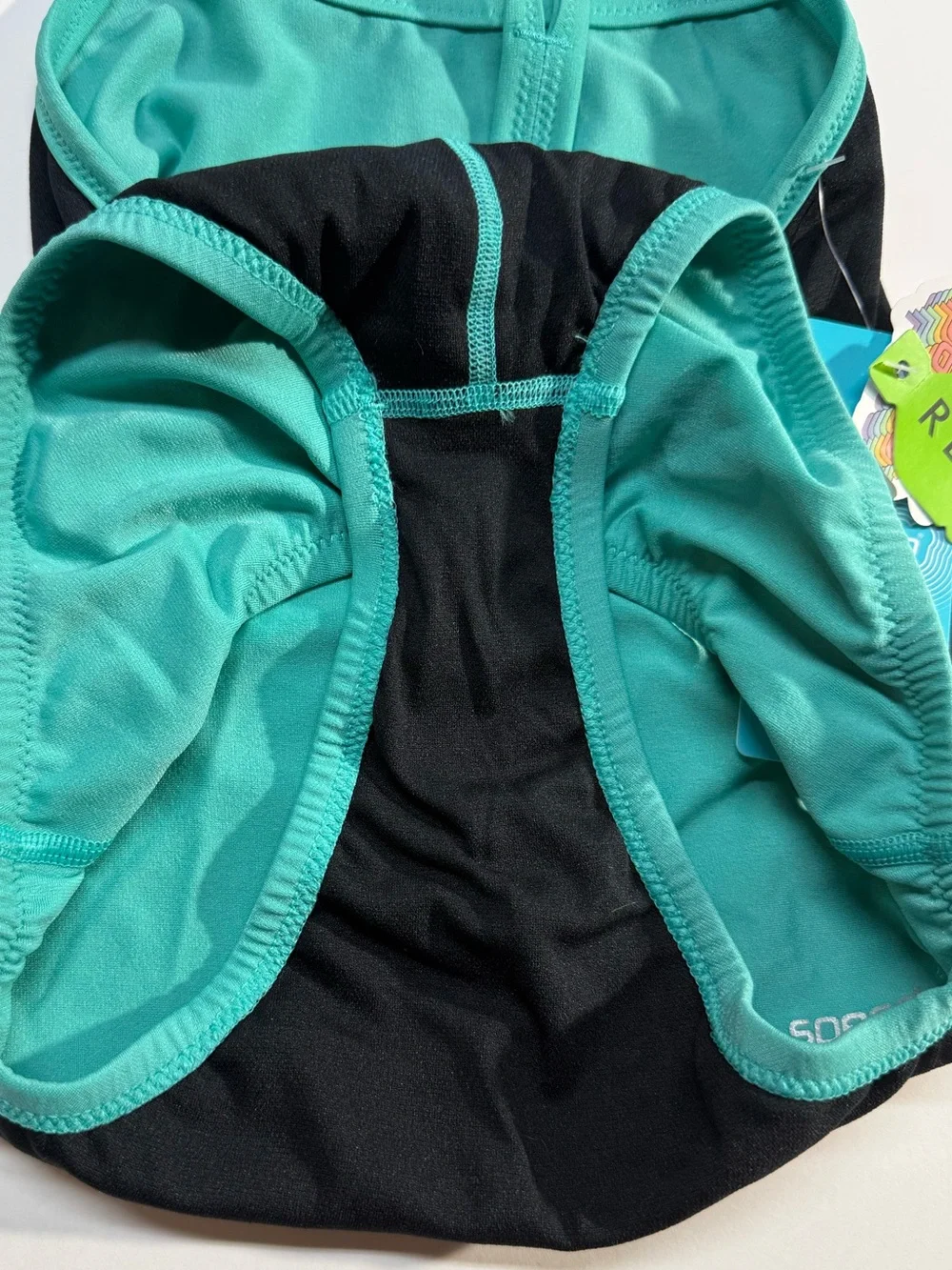 Speedo Endurance girls Teal One-Piece Swimsuit size 24 nwt